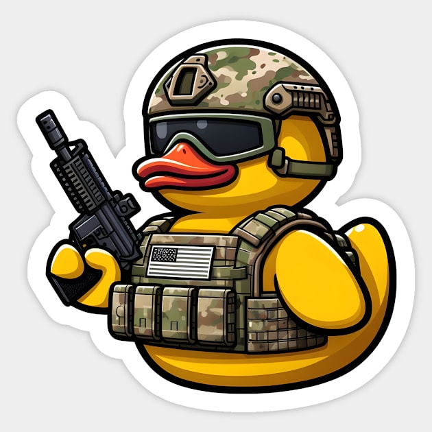 Rubber Duck Sticker by Rawlifegraphic